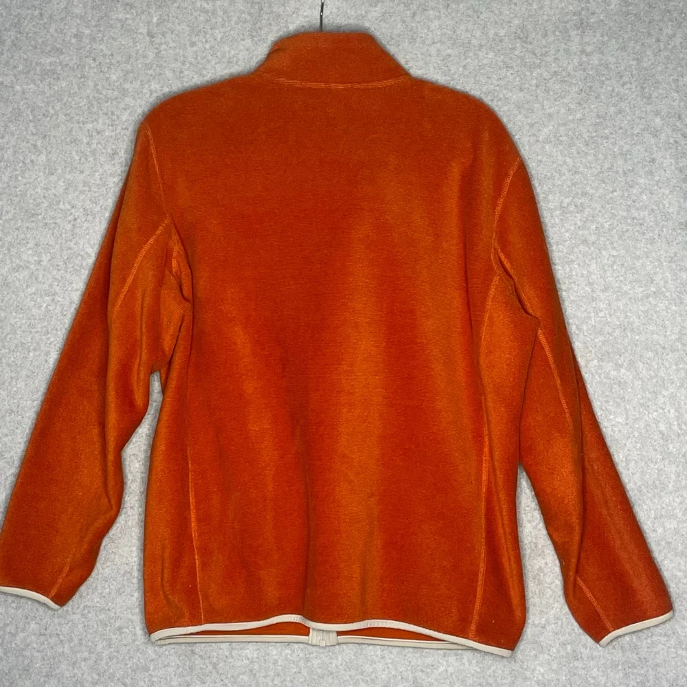 Uniqlo Women's Orange Full Zip Fleece Jacket XL - Picture 2 of 7